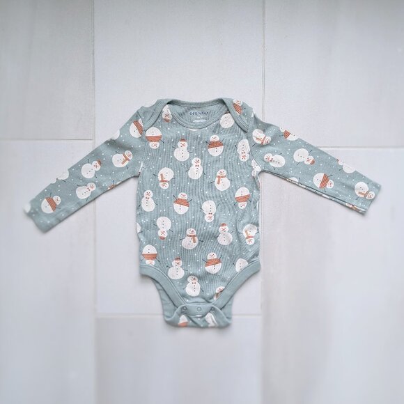 (4/$20) Old Navy -  Unisex Long-Sleeve Printed Bodysuit for Baby - Picture 1 of 4